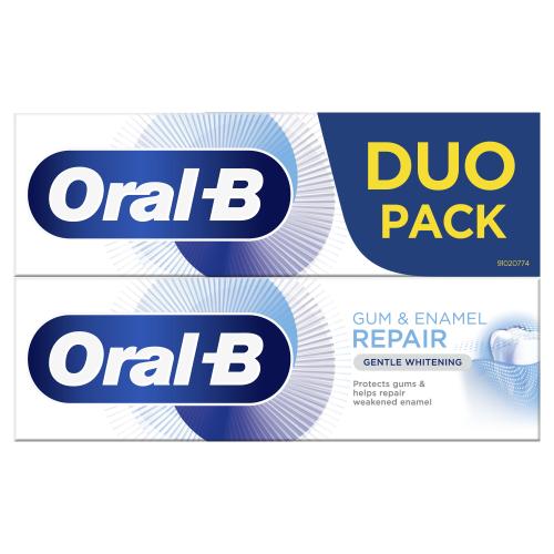 Oral-B Gum  Enamel Repair Gentle Whitening 2x75 ml jemná bieliaca zubná pasta unisex