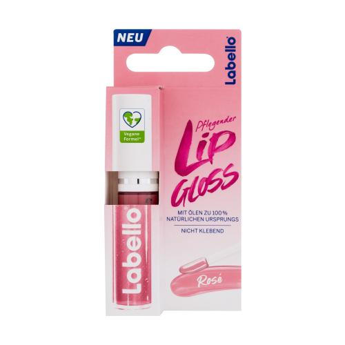 Labello Pflegender Lip Gloss 5,5 ml ošetrujúci olej na pery pre ženy Rosé