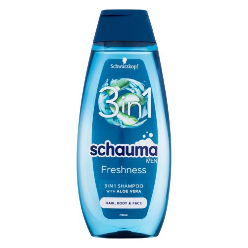 Schwarzkopf Schauma Men Freshness 3in1 400 ml viacúčelový šampón s aloe vera pre mužov