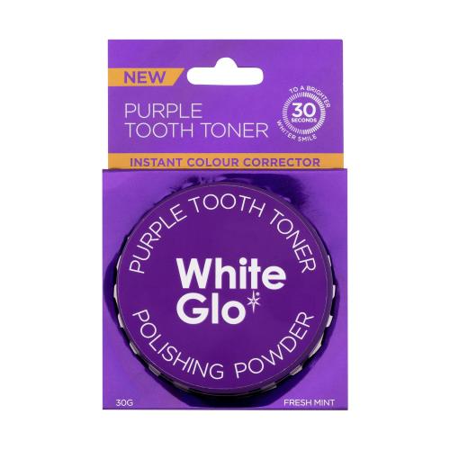 White Glo Purple Tooth Toner Polishing Powder 30 g prášok na bielenie zubov unisex