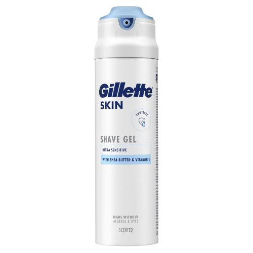 Gillette Skin Ultra Sensitive Shave Gel 200 ml ochranný a upokojujúci gél na holenie pre mužov
