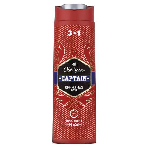 Old Spice Captain 400 ml sprchový gél na telo, vlasy a tvár pre mužov