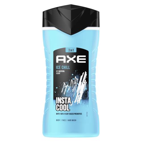 Axe Ice Chill 3in1 250 ml sprchovací gél s vôňou citróna a mäty pre mužov