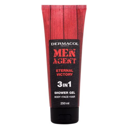 Dermacol Men Agent Eternal Victory 3in1 Shower Gel 250 ml sprchovací gél na telo, tvár a vlasy pre mužov