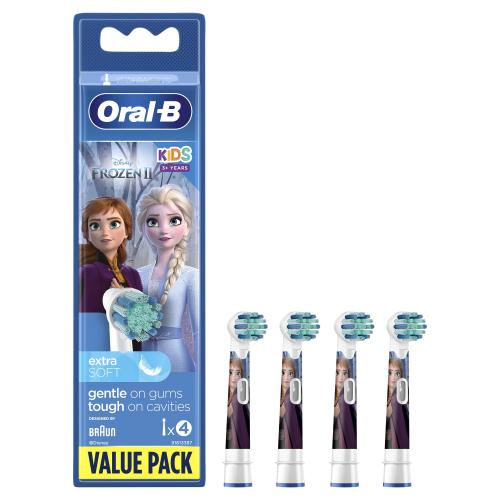 Oral-B Kids Brush Heads Frozen II náhradné hlavice na elektrickú zubnú kefku pre deti 4 ks náhradných hlavíc