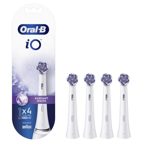 Oral-B iO Radiant White náhradné hlavice na elektrickú zubnú kefku unisex 4 ks náhradných hlavíc
