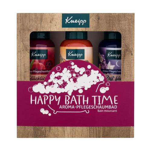 Kneipp Happy Bath Time darčeková kazeta unisex pena do kúpeľa Dream Time 100 ml  pena do kúpeľa Good Mood 100 ml  pena do kúpeľa Happy Time-Out 100 ml