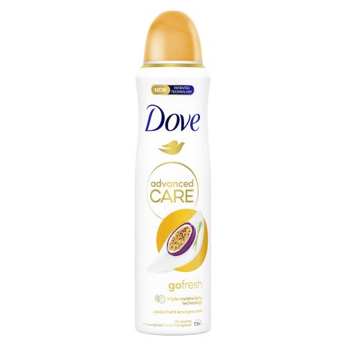 Dove Advanced Care Go Fresh Passion Fruit  Lemongrass 72h 150 ml antiperspirant s vôňou marakuje a citrónovej trávy pre ženy
