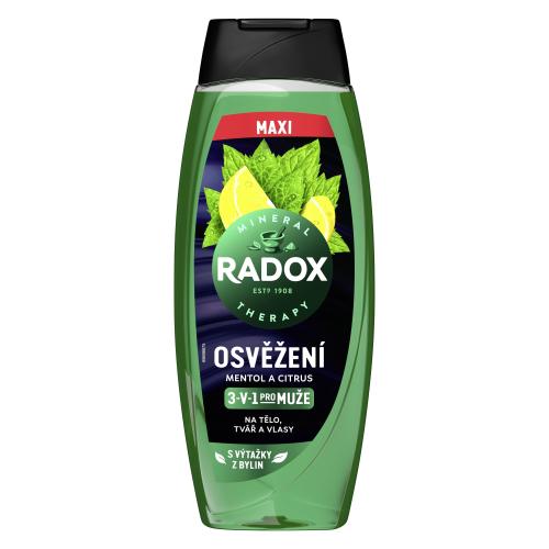 Radox Refreshment Menthol And Citrus 3-in-1 Shower Gel 450 ml osviežujúci sprchovací gél pre mužov