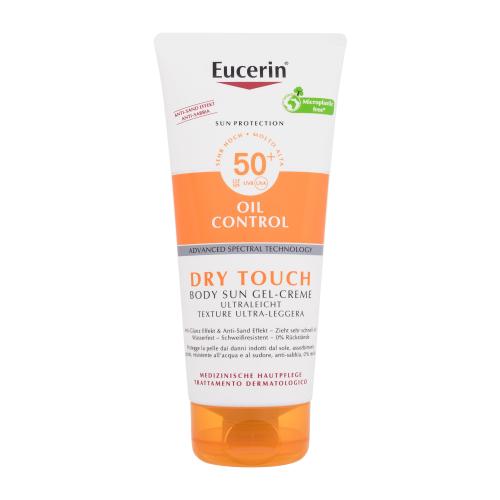 Eucerin Sun Oil Control Dry Touch Body Sun Gel-Cream SPF50 200 ml krémový gél na opaľovanie na mastnú a aknóznu pokožku unisex