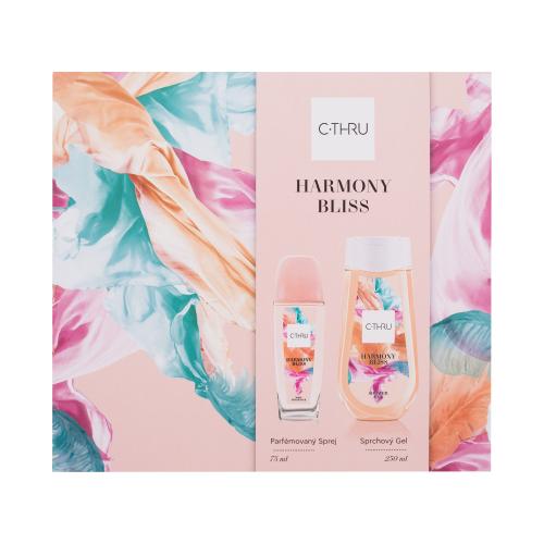 C-THRU Harmony Bliss darčeková kazeta pre ženy telový sprej 75 ml  sprchovací gél 250 ml