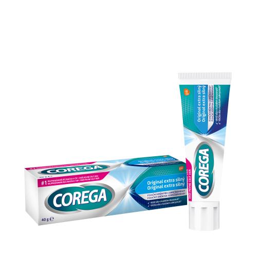 Corega Original Extra Strong 40 g extra silný fixačný krém na zubnú náhradu unisex