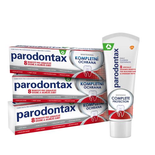 Parodontax Complete Protection Whitening Trio bieliaca zubná pasta na ochranu ďasien unisex zubná pasta 3 x 75 ml