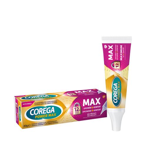 Corega Power Max Fixing  Comfort 40 g fixačný krém pre pevné a komfortné nosenie zubnej náhrady unisex