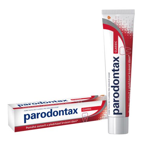 Parodontax Classic 75 ml zubná pasta bez fluoridu na zníženie zápalu a krvácania ďasien unisex