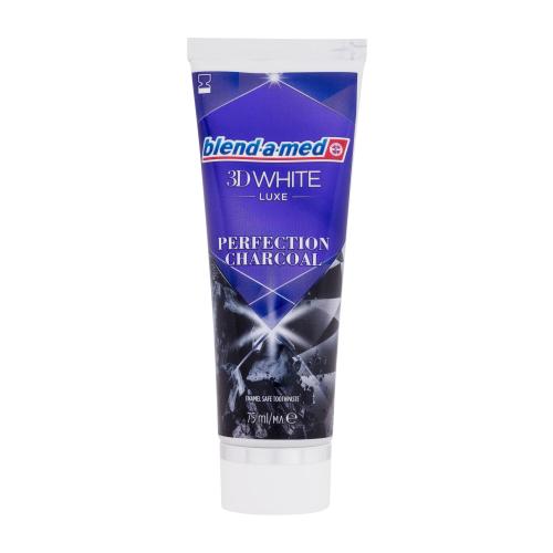 Blend-a-med 3D White Luxe Perfection Charcoal 75 ml bieliaca zubná pasta s aktívnym uhlím unisex