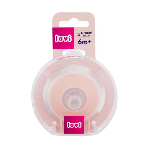 LOVI Mammafeel Dynamic Teat Medium 6m 1 ks dynamický cumlík na fľašu pripomínajúci materský prsník pre deti