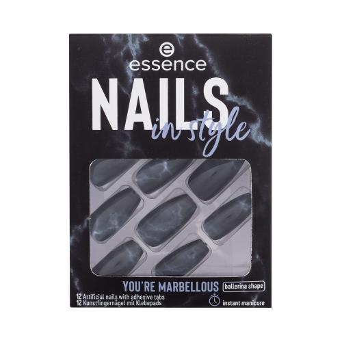 Essence Nails In Style umelé nechty so samolepiacimi vankúšikmi pre ženy umelé nechty 12 ks 17 Youre Marbellous