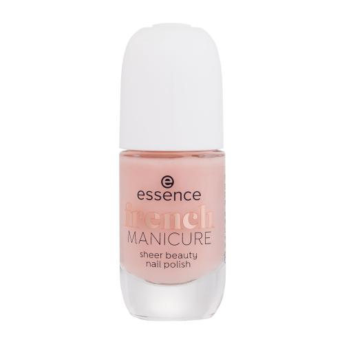 Essence French Manicure Sheer Beauty Nail Polish 8 ml polopriehľadný lak na nechty na francúzsku manikúru pre ženy 01 Peach Please!
