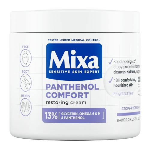 Mixa Panthenol Comfort Restoring Cream 400 ml obnovujúci telový krém na pokožku so sklonom k atopii unisex