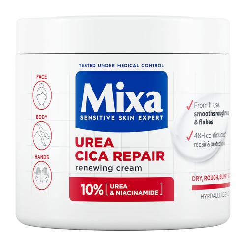 Mixa Urea Cica Repair Renewing Cream 400 ml regeneračný telový krém na suchú a drsnú pokožku unisex