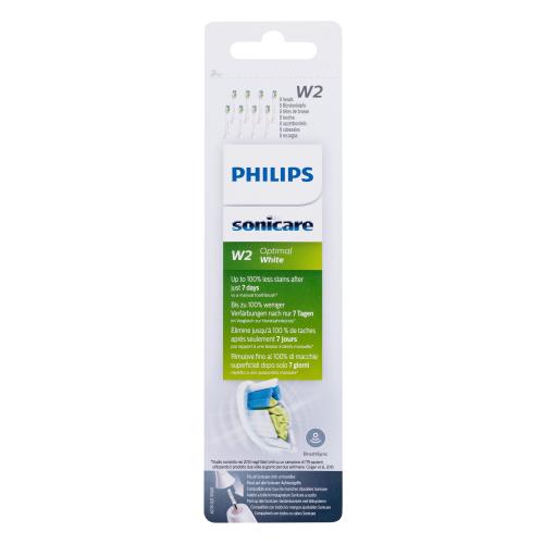 Philips Sonicare Optimal White W2 HX606812 White náhradná hlavica na sonickú elektrickú zubnú kefku unisex náhradné hlavice Sonicare W2 Optimal White 4 ks