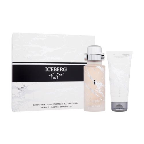 Iceberg Twice Platinum darčeková kazeta pre ženy toaletná voda 125 ml  telové mlieko 100 ml