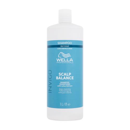 Wella Professionals Invigo Scalp Balance Oily Scalp Shampoo 1000 ml hĺbkovo čistiaci šampón na mastné vlasy pre ženy
