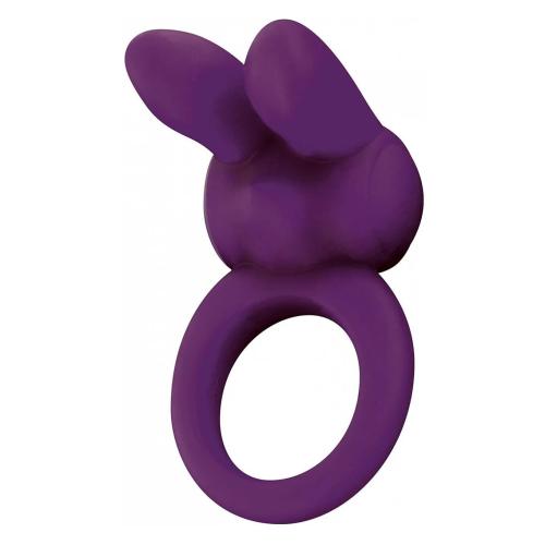 ToyJoy Eos The Rabbit C-Ring Purple 1 ks vibračný erekčný krúžok so stimulátorom klitorisu pre mužov
