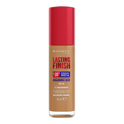 Rimmel London Lasting Finish 35H SPF20 30 ml dlhotrvajúci hydratačný make-up pre ženy 403 Golden Caramel