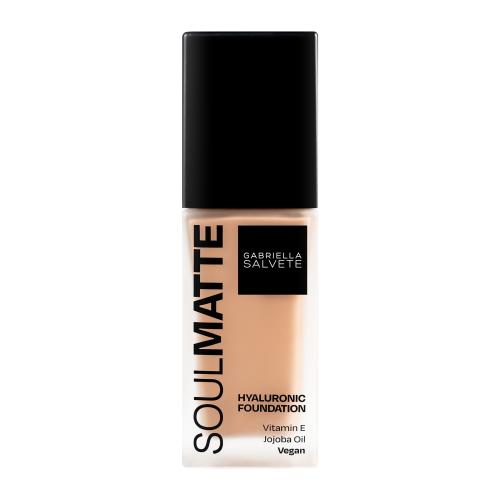Gabriella Salvete Soulmatte Hyaluronic Foundation 30 ml hydratačný a zmatňujúci make-up pre ženy 04 Warm Golden Sand