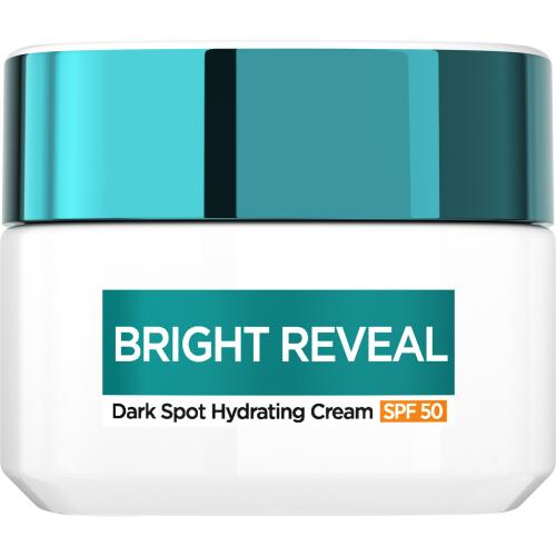 LOréal Paris Bright Reveal Dark Spot Hydrating Cream SPF50 50 ml hydratačný denný pleťový krém s uv ochranou proti tmavým škvrnám pre ženy