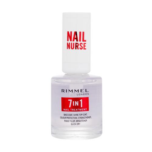 Rimmel London Nail Nurse 7in1 Nail Treatment 12 ml viacúčelový ošetrujúci lak na nechty pre ženy