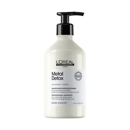LOréal Professionnel Metal Detox Professional Shampoo 500 ml hĺbkovo čistiaci šampón na farbené vlasy pre ženy