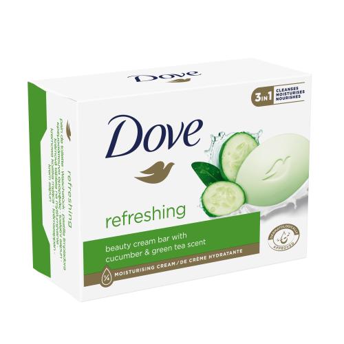 Dove Refreshing Beauty Cream Bar 90 g hydratačné a osviežujúce tuhé mydlo pre ženy