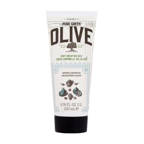 Korres Pure Greek Olive Body Cream Sea Salt 200 ml hydratačný telový krém s vôňou morskej soli pre ženy