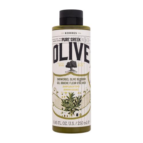 Korres Pure Greek Olive Shower Gel Olive Blossom 250 ml sprchovací gél s vôňou kvetov olivovníka pre ženy