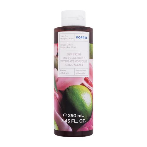 Korres Ginger Lime Renewing Body Cleanser 250 ml hydratačný sprchovací gél pre ženy