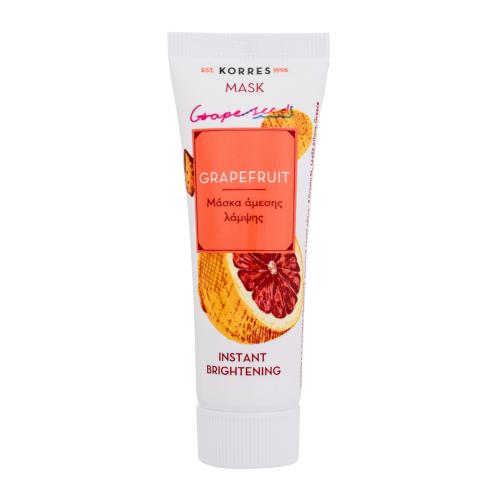 Korres Grapefruit Instant Brightening Mask 18 ml rozjasňujúca pleťová maska pre ženy