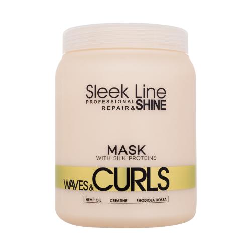 Stapiz Sleek Line Waves  Curls Mask 1000 ml hĺbkovo hydratačná maska na kučeravé a vlnité vlasy pre ženy