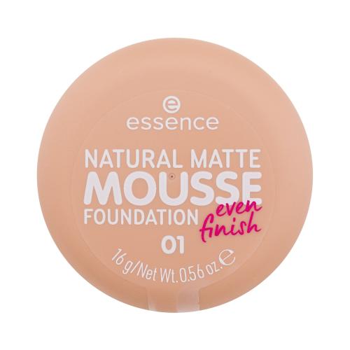 Essence Natural Matte Mousse 16 g penový make-up pre matný vzhľad pre ženy 01