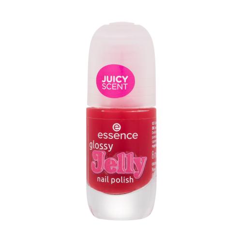Essence Glossy Jelly 8 ml lak na nechty s ovocnou vôňou pre ženy 02 Candy Gloss
