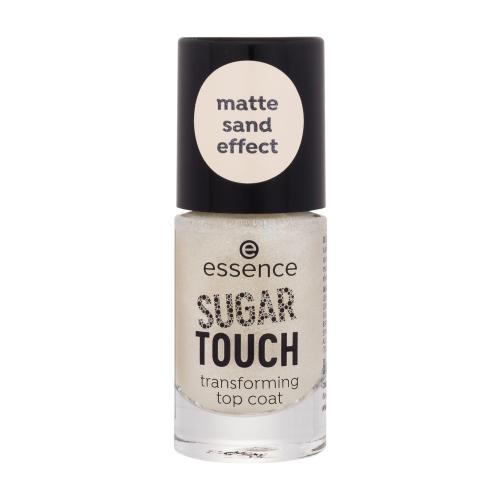 Essence Sugar Touch Transforming Top Coat 8 ml krycí lak na nechty s matným zlatým leskom pre ženy