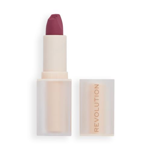 Makeup Revolution London Lip Allure Soft Satin Lipstick 3,2 g dlhotrvajúci saténový rúž pre ženy Berry Boss