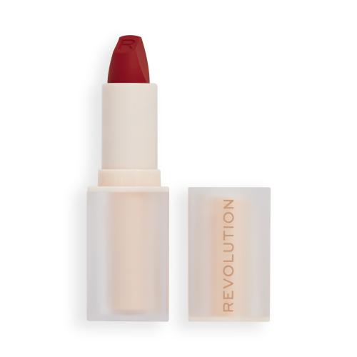 Makeup Revolution London Lip Allure Soft Satin Lipstick 3,2 g dlhotrvajúci saténový rúž pre ženy CEO Brick Red