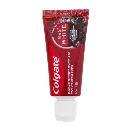 Colgate Max White Activated Charcoal 20 ml bieliaca zubná pasta s aktívnym uhlím unisex