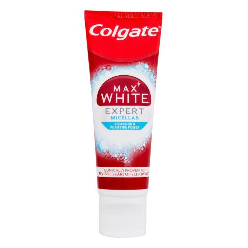 Colgate Max White Expert Micellar 75 ml bieliaca zubná pasta s micelárnou technológiou unisex