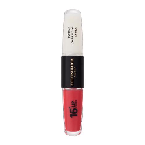 Dermacol 16H Lip Colour Extreme Long-Lasting Lipstick 8 ml dlhotrvajúci rúž a lesk na pery 2v1 pre ženy 36