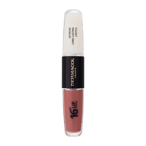 Dermacol 16H Lip Colour Extreme Long-Lasting Lipstick 8 ml dlhotrvajúci rúž a lesk na pery 2v1 pre ženy 31