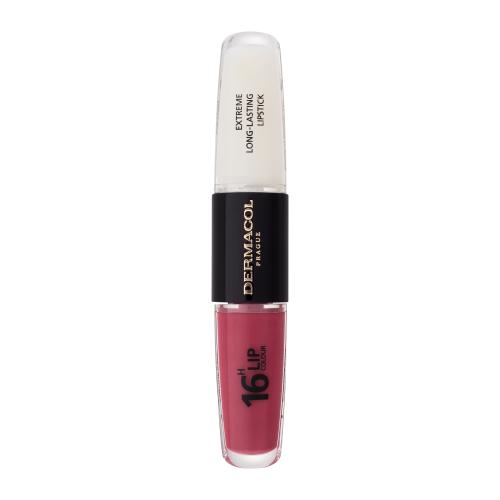 Dermacol 16H Lip Colour Extreme Long-Lasting Lipstick 8 ml dlhotrvajúci rúž a lesk na pery 2v1 pre ženy 6